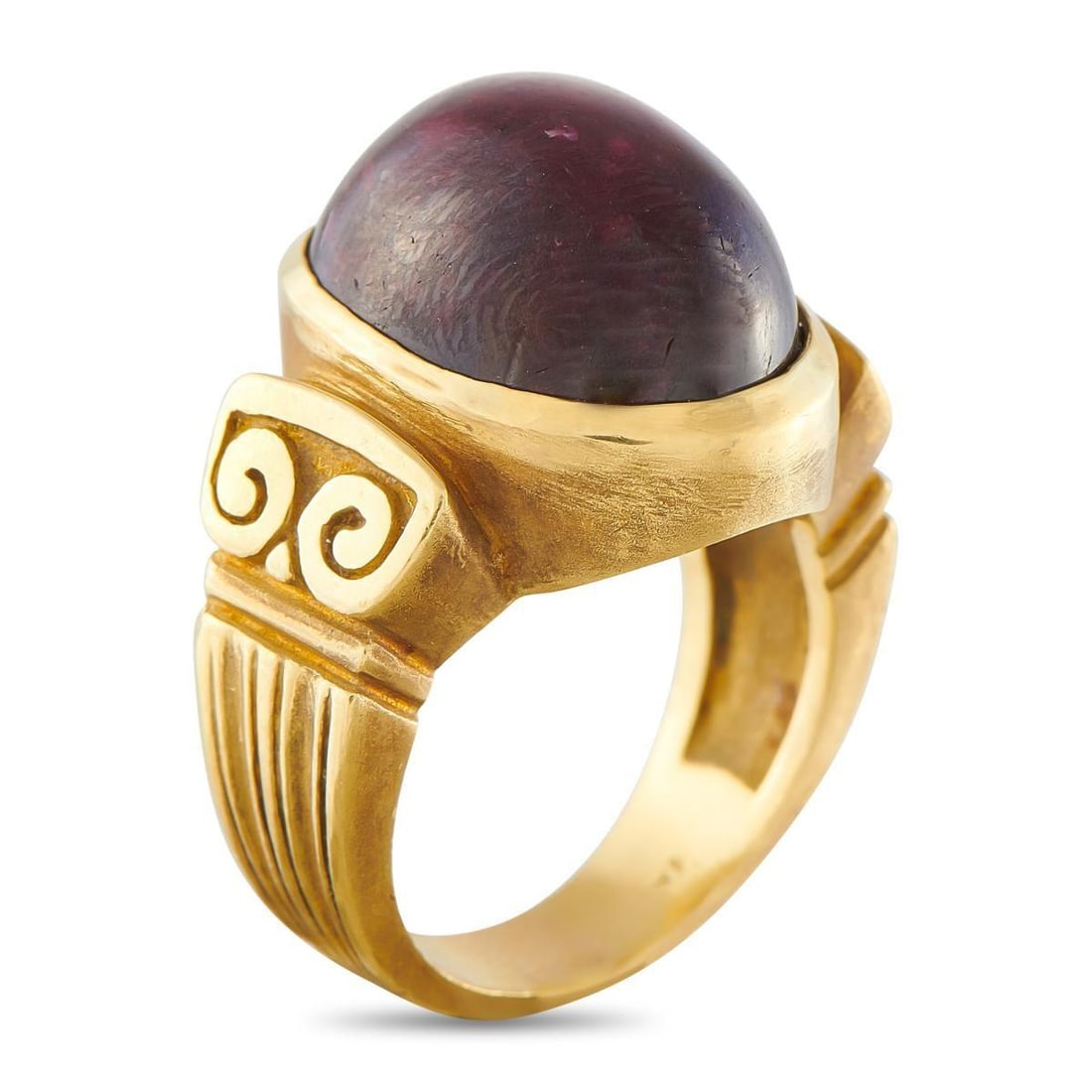 18K YELLOW GOLD 24.70CT RUBY RING - 2