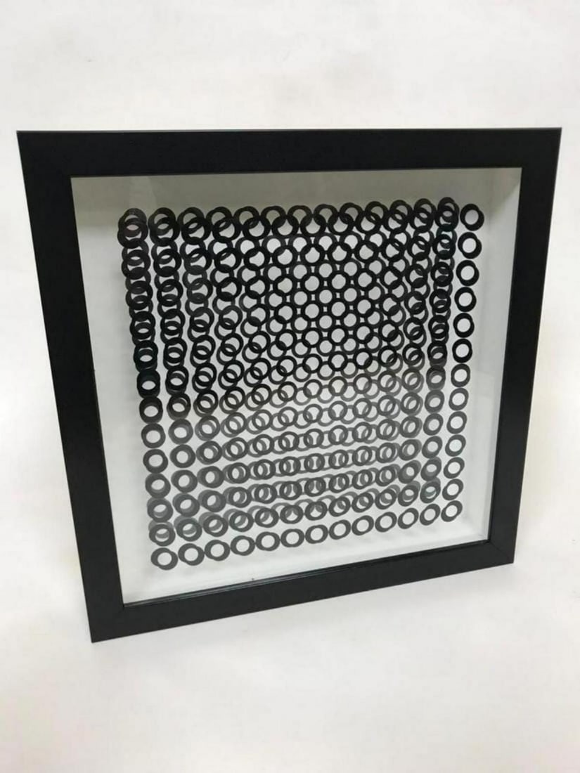 Victor Vasarely- 3D Wall Sculpture/object "Cinetiques" (1 of 1)