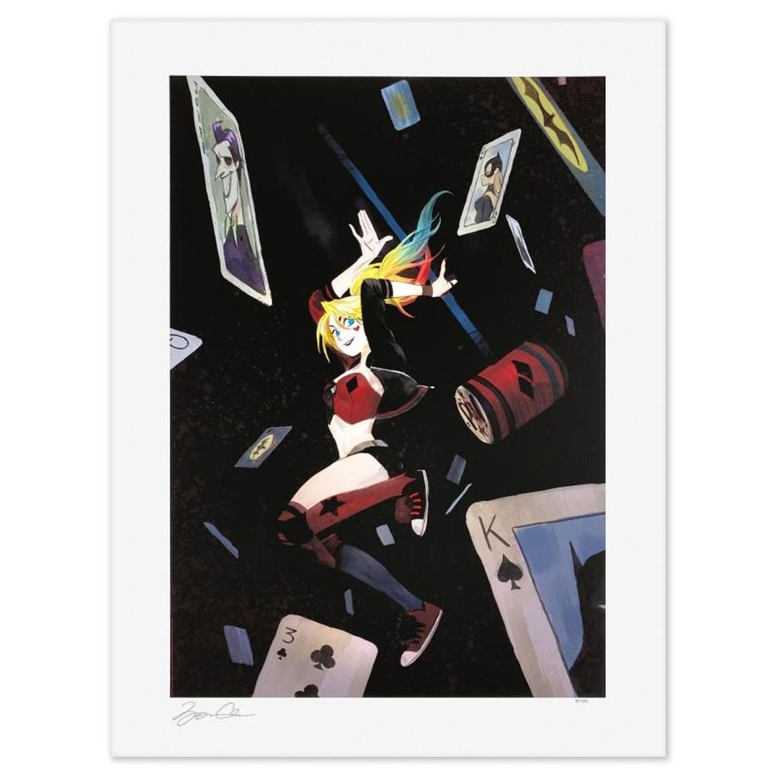 DC Comics & Mingjue Helen Chen, "Harley Quinn: Red Flags" Limited Edition, PP Numbered 3/4 and (1 of 2)