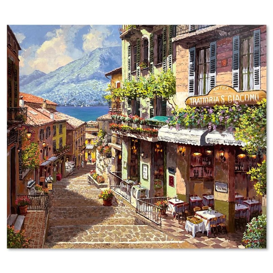 Sam Park, "Antiga Giacomo" Hand Embellished Limited Edition Printer's Proof on Canvas (36" x 46"), (1 of 2)