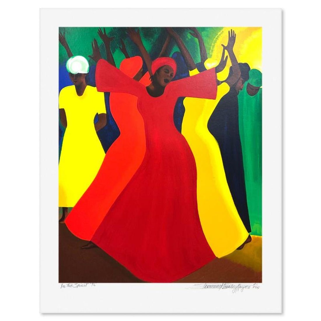 Bernard Hoyes, "In the Spirit" Limited Edition Printer's Proof Serigraph, Numbered 1/25 and Hand: In the Spirit is a limited edition printer's proof serigraph on paper by Bernard Hoyes, numbered 1/25 and hand signed by the artist. Includes Letter of Authenticity. Measures approx. 29.5" x 23.5" (bo