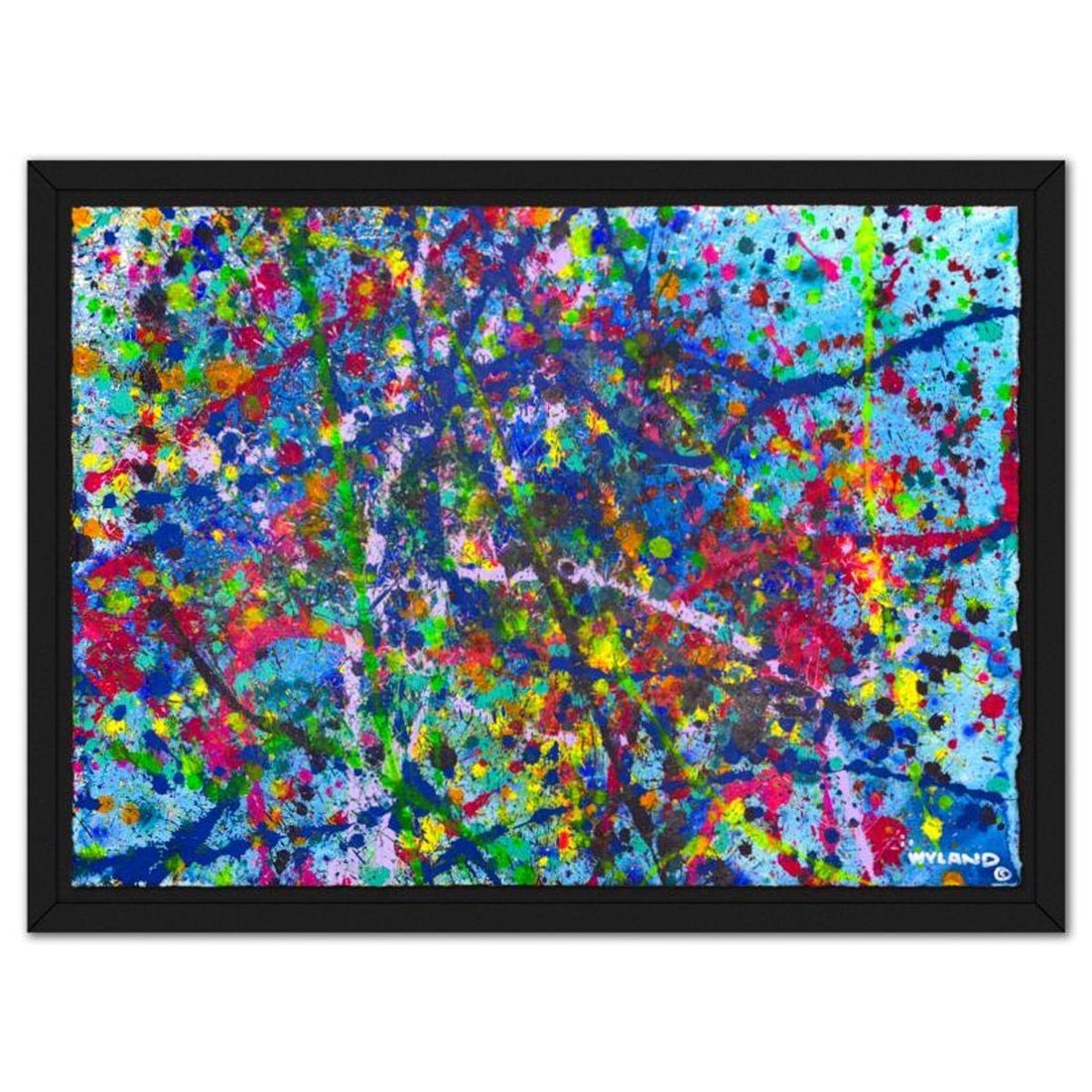Wyland, Framed Original Watercolor Painting, Hand Signed with Letter of Authenticity.: This is an original watercolor painting on paper by Wyland, hand signed by the artist. This piece comes custom framed. Includes Letter of Authenticity. Measures approx. 34" x 48" (frame), 26" x 40" (i