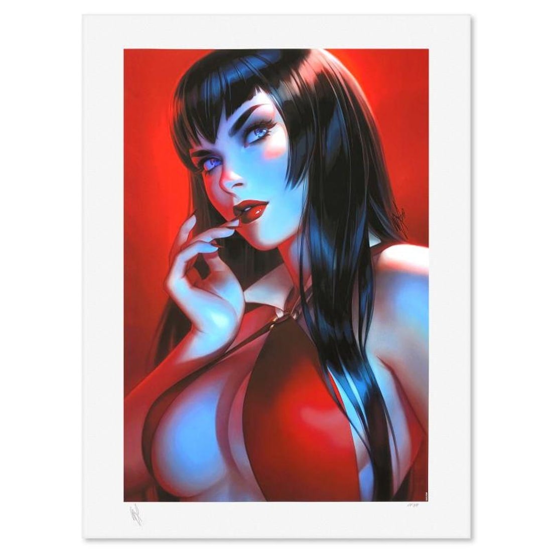Warren Louw, "Vampirella #7" Limited Edition, PP Numbered 3/4 and Signed with Letter of (1 of 2)