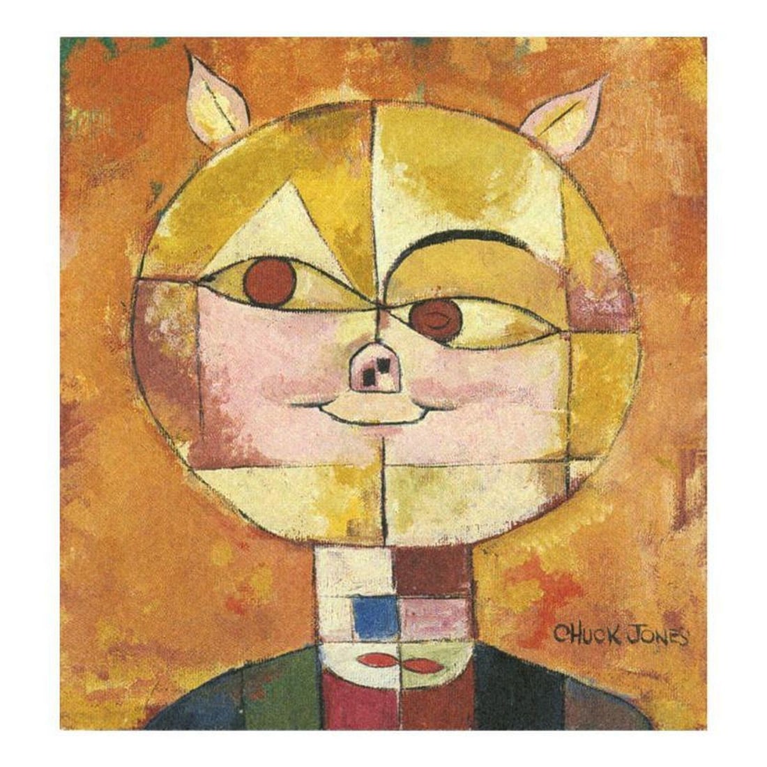 Chuck Jones "Portrait De Cochon" Hand Signed Limited Edition Fine Art Stone Lithograph. (1 of 2)