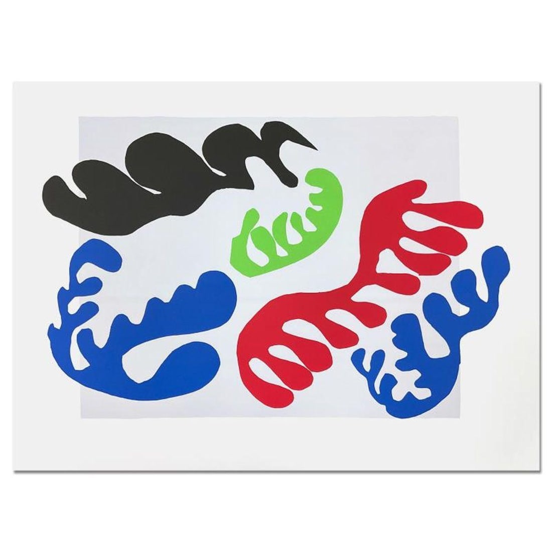 Henri Matisse 1869-1954 (After), "Le Lagon III (Lagoon III)" Limited Edition Lithograph with (1 of 2)