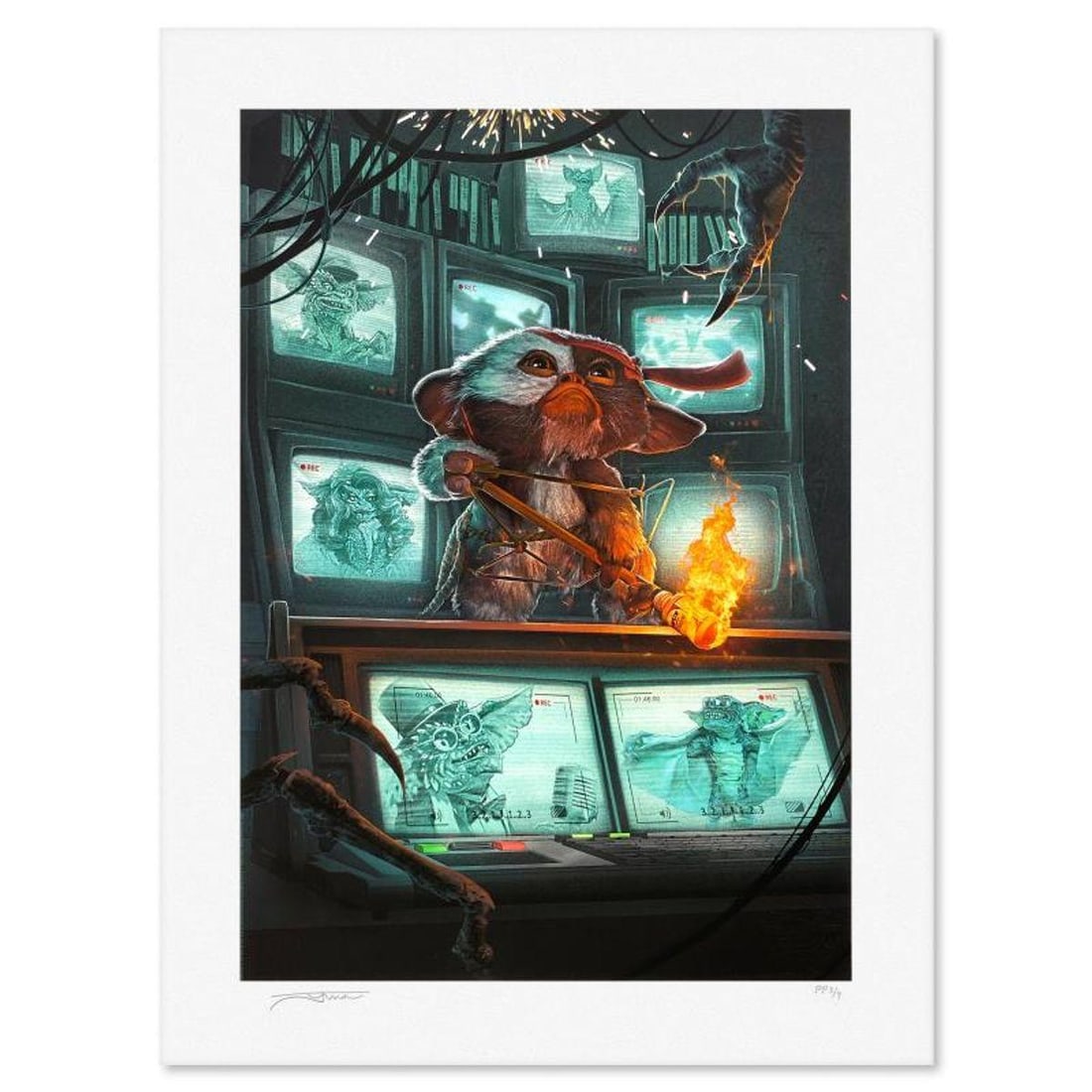 Juan Ramos, "Gremlins: The New Batch" Limited Edition, PP Numbered 3/4 and Signed with Letter of (1 of 2)