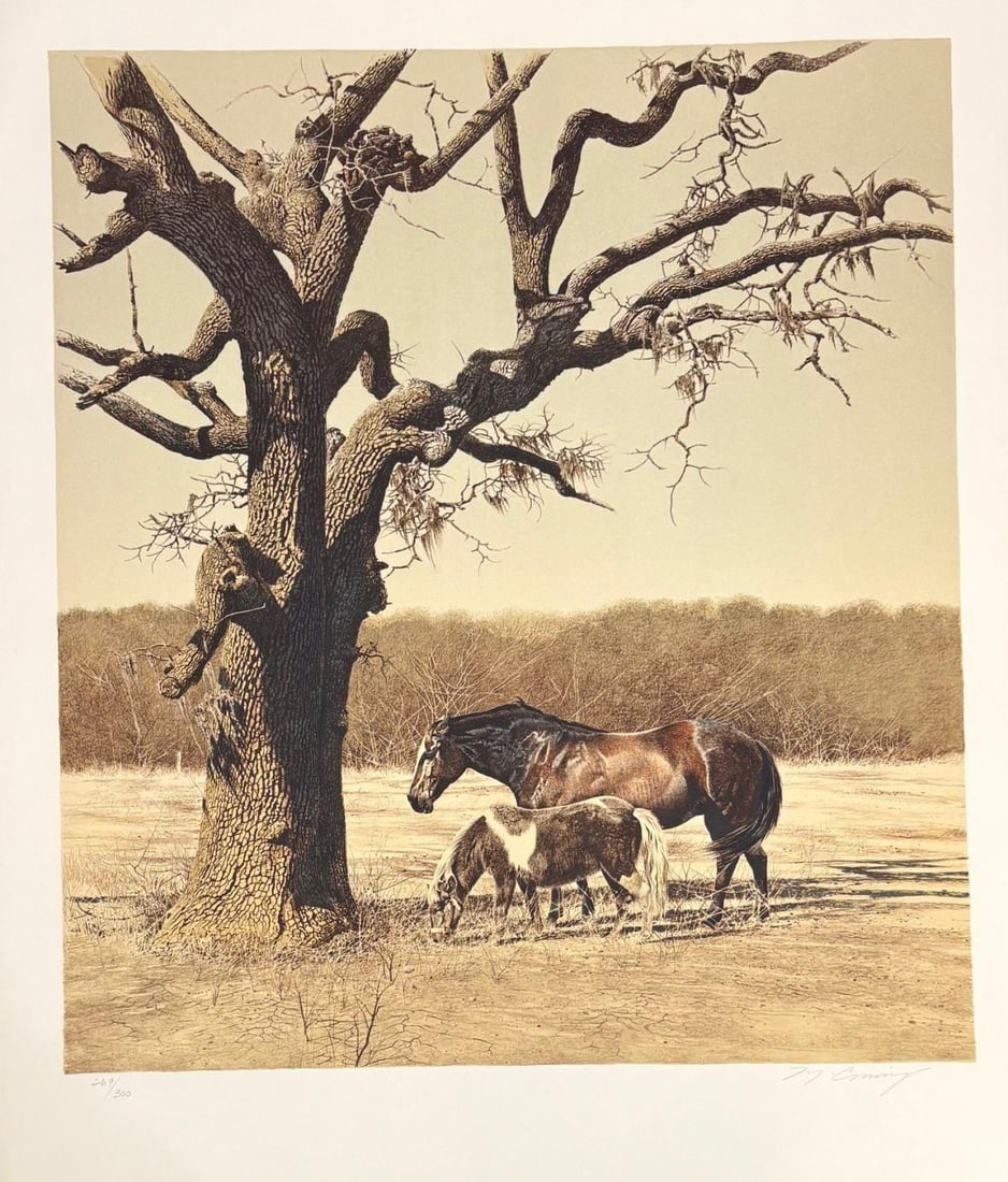 Merv Corning- Lithograph on paper: Artist: Merv Corning. Medium: Lithograph on paper. Size: 20" x 26". Signature: Signed and numbered. Reference#: 85751.