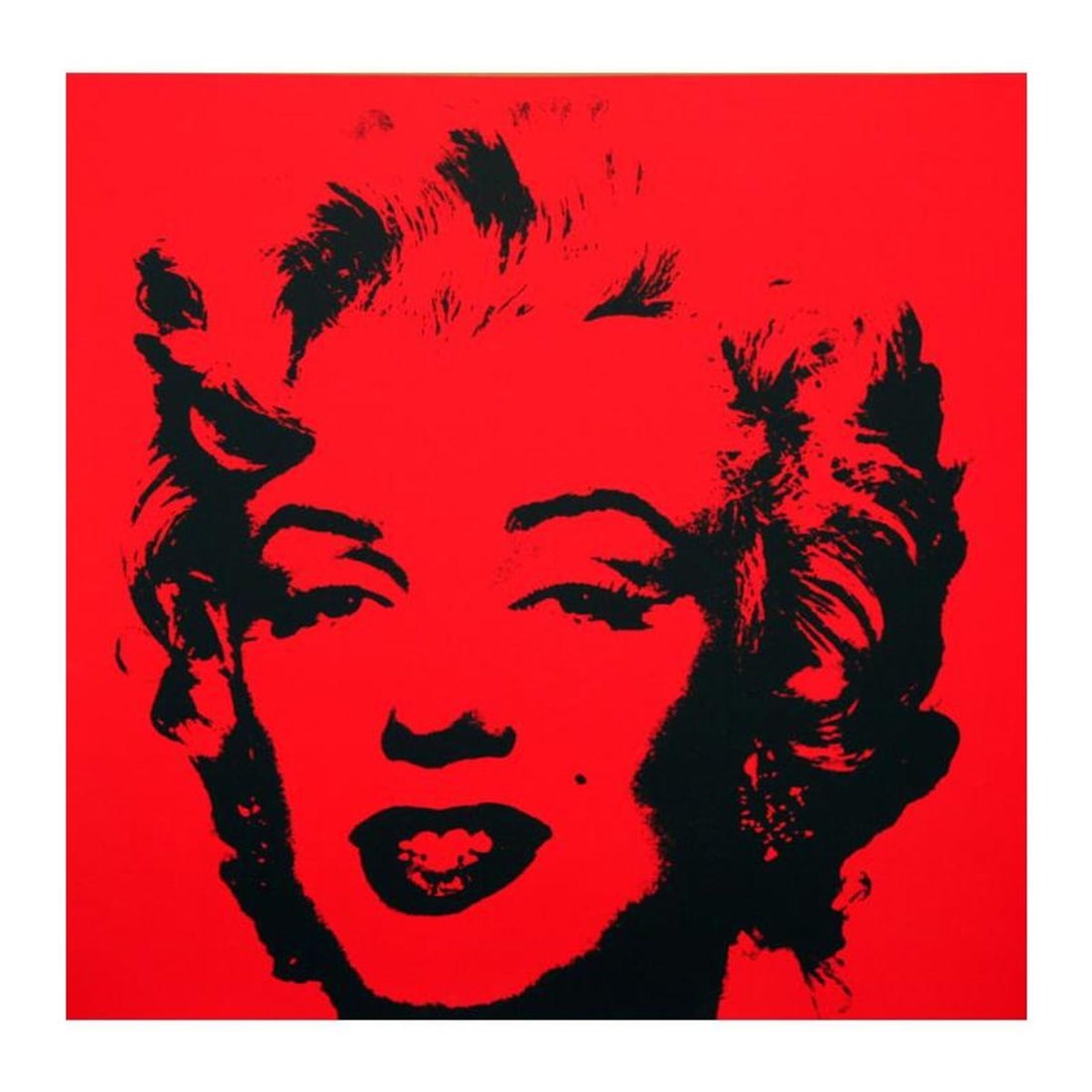 Andy Warhol "Golden Marilyn 11.43" Limited Edition Silk Screen Print from Sunday B Morning.: Golden Marilyn 11.43 is a limited edition silk screen print on museum board from Sunday B Morning featuring the works of Andy Warhol. The piece is stamped in blue on the back with "Published by
