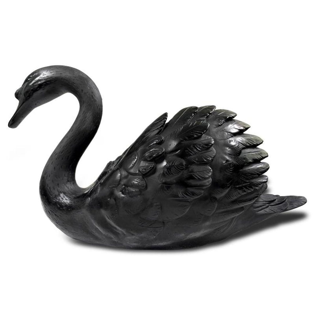 Daum France, "Swan" Limited Edition Crystal Sculpture, Numbered 70/1000 and Signed with Letter of (1 of 3)