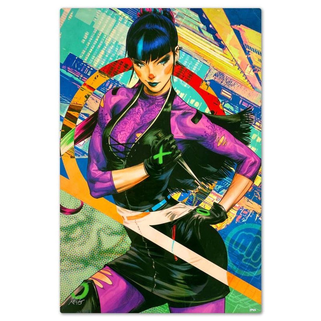 DC Comics & Stanley "Artgerm" Lau, "Punchline" Limited Edition on Aluminum, PP Numbered 2/2 and (1 of 2)