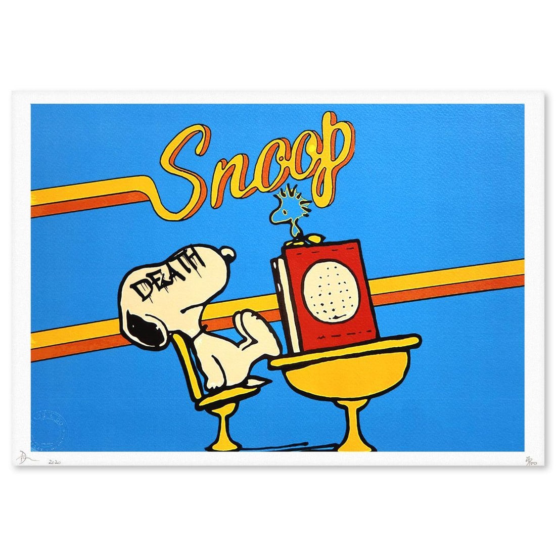 Death NYC- Fine art Print: Artist: Death NYC. Medium: Fine art Print. Size: 18" x 13". Signature: Hand Signed and Numbered. Certificate of Authenticity: Is included. Additional: Paper: Fine art 300 gsm paper. DEATH chooses to k