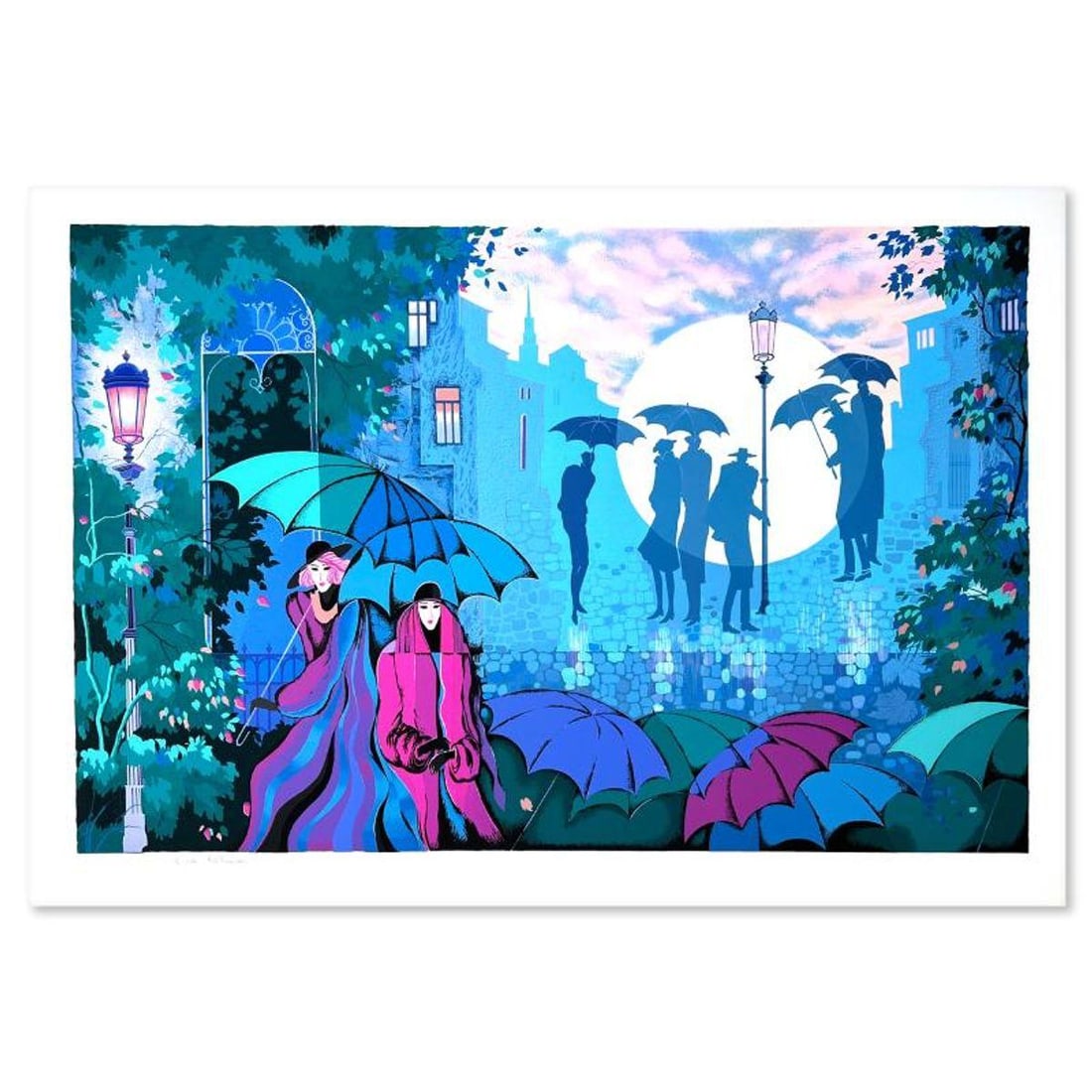 Zina Roitman, Limited Edition Serigraph, Hand Signed and Numbered, Letter of Authenticity.: This is a limited edition serigraph on paper by Zina Roitman. The piece comes hand signed by the artist, numbered, and with a letter of authenticity. Measures approximately 23" x 34.5". Reference#: