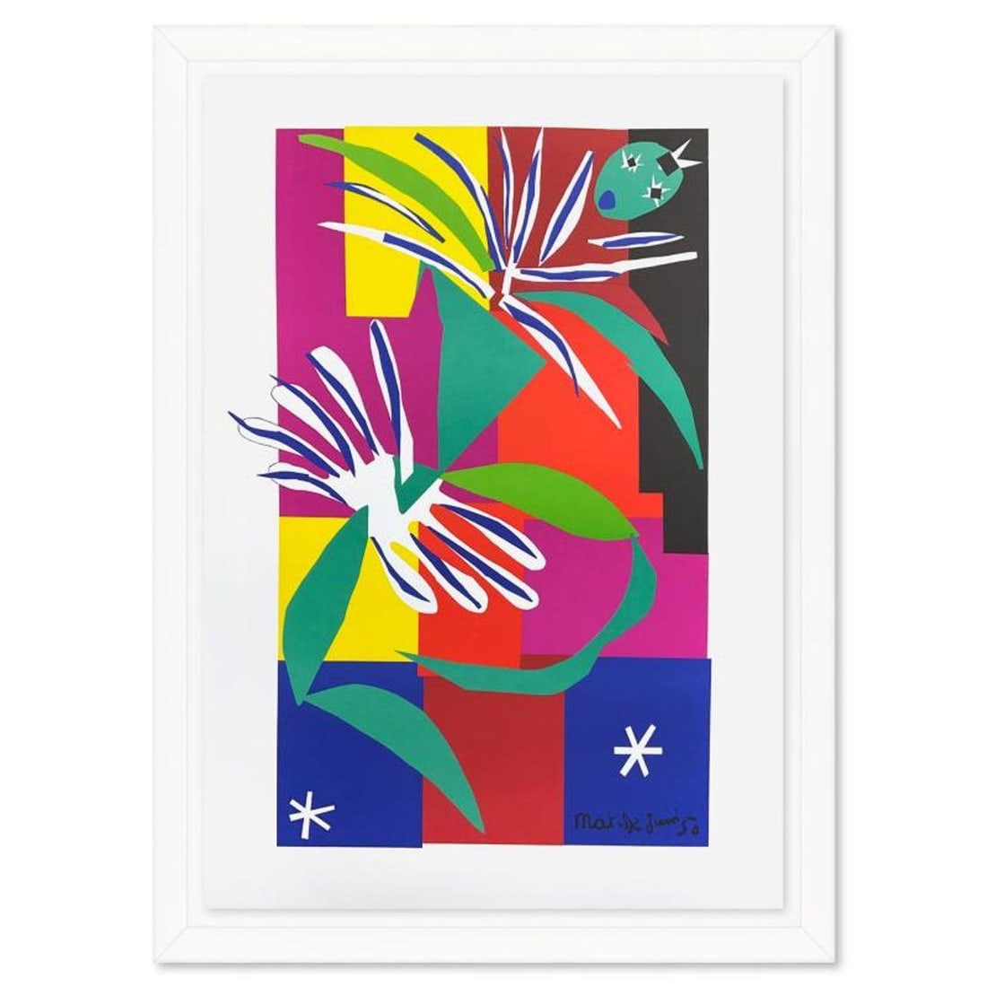 Henri Matisse 1869-1954 (After), "Danseuse Creole" Framed Limited Edition Lithograph with: Danseuse Creole is a limited edition lithograph by Henri Matisse (1869-1954), bearing the plate signature of the artist. This piece comes from an edition of 200 authorized by the Matisse Estate; the