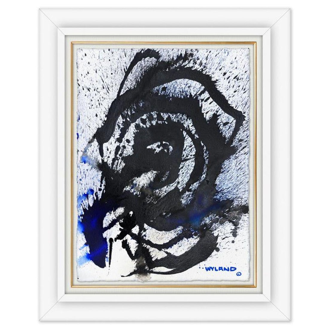 Wyland, "Untitled Abstract" Framed Original Painting on Paper, Hand Signed with Letter of: This is an original watercolor painting on paper by Wyland, hand signed by the artist. This piece comes custom framed. Includes Letter of Authenticity. Measures approximately 38.5" x 31" x (framed), 3