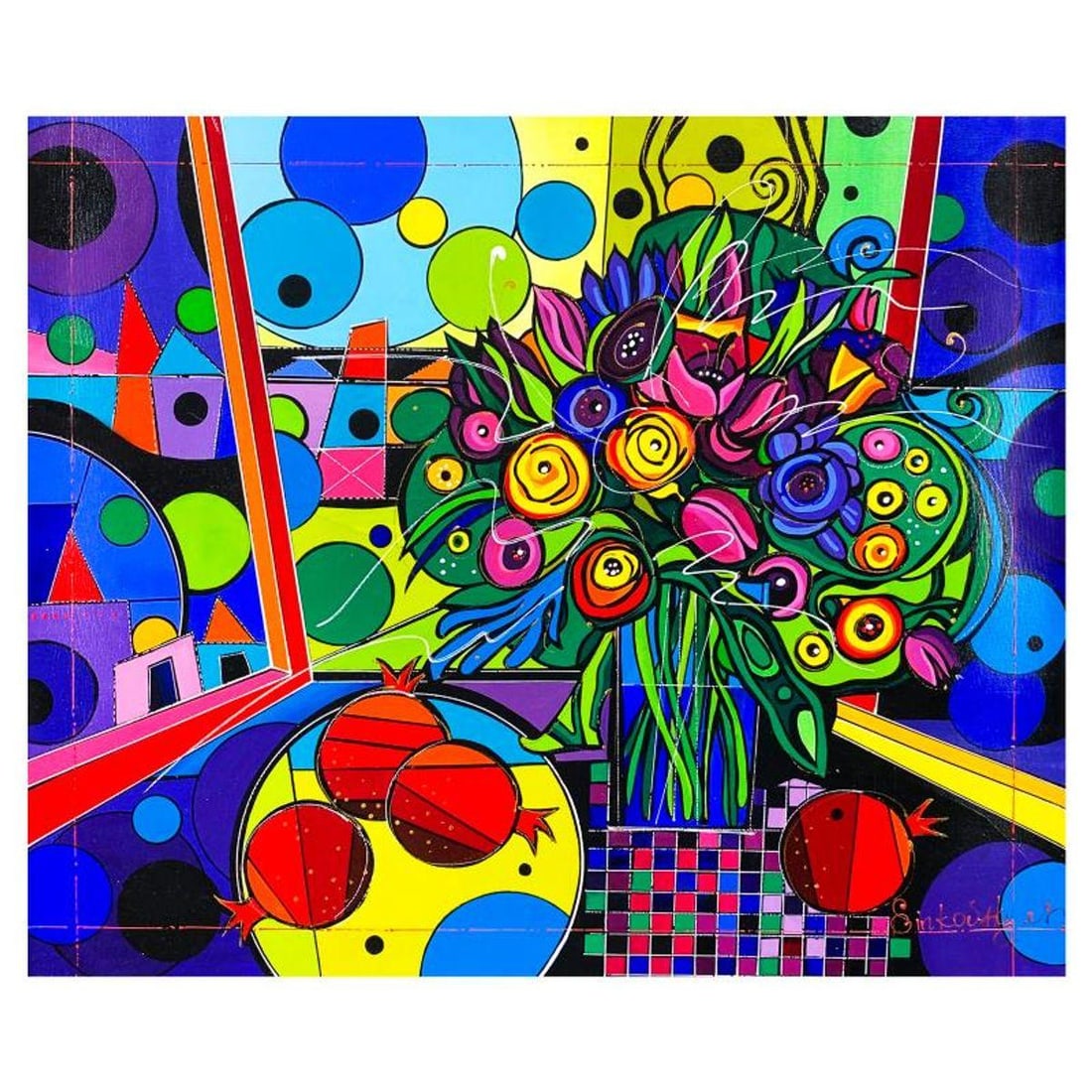 Natalia Sinkovsky, Original Acrylic Painting on Canvas, Hand Signed with Letter of Authenticity: This is an original acrylic painting on canvas by Natalia Sinkovsky, hand signed by the artist. Includes Letter of Authenticity. Measures approx. 20" x 24" (image).
