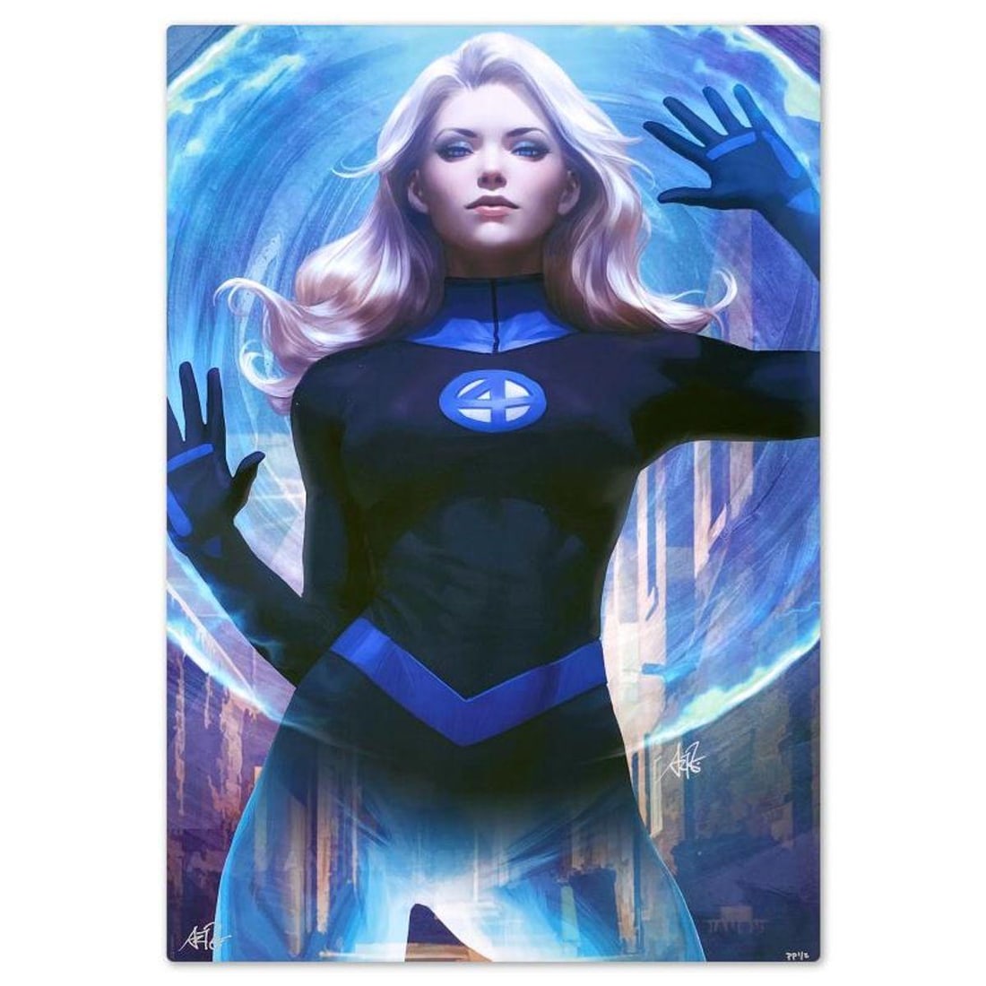 Marvel Comics & Stanley "Artgerm" Lau, "Sue Storm: Invisible Woman" Limited Edition on Aluminum, PP (1 of 2)