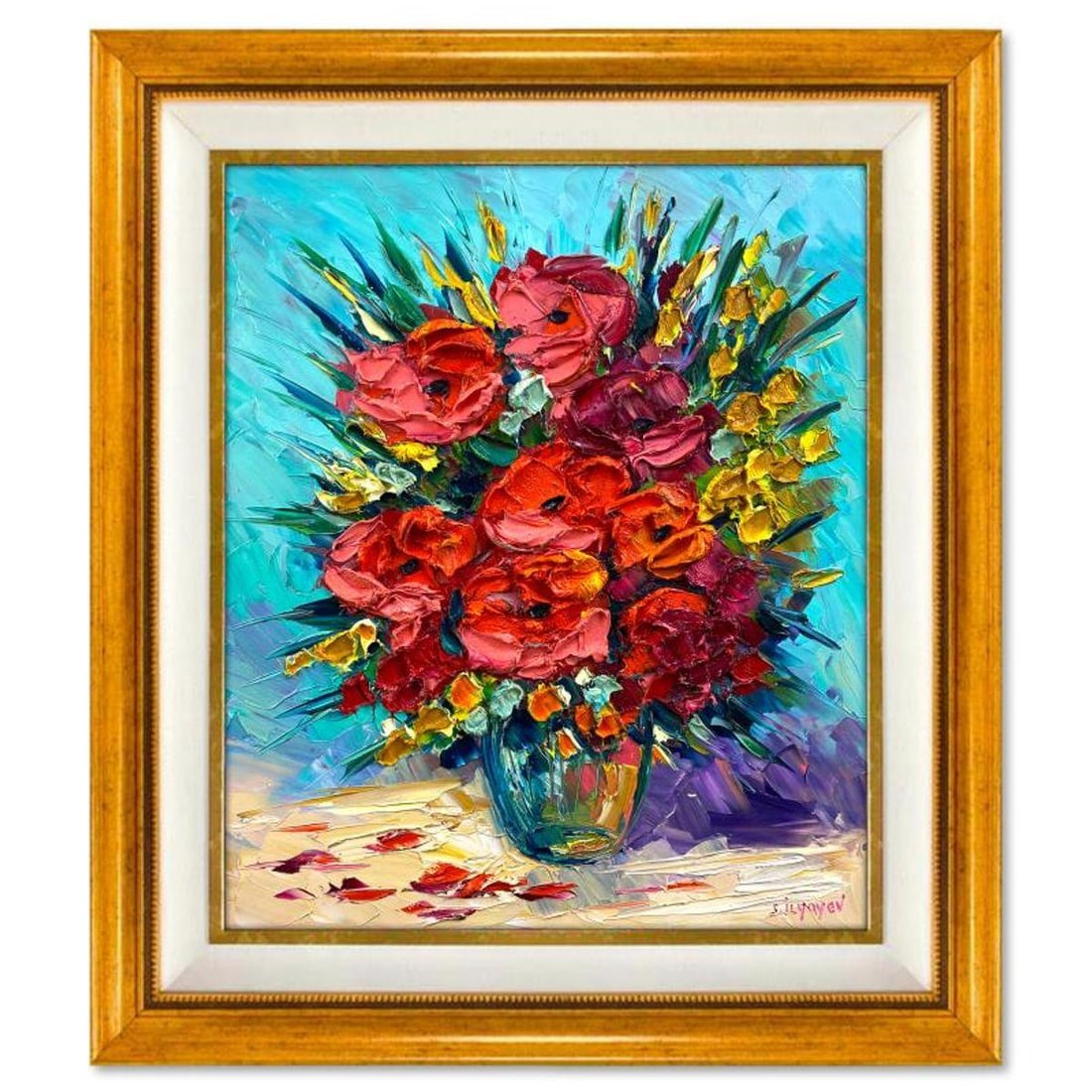Slava Ilyayev, Framed Original Oil Painting on Canvas, Hand Signed with Letter of Authenticity.: This is an original oil painting on canvas by Slava Ilyayev, hand signed by the artist. This piece comes custom framed. Includes Letter of Authenticity. Measures approx. 30.5" x 26.5" (frame), 23.5" x