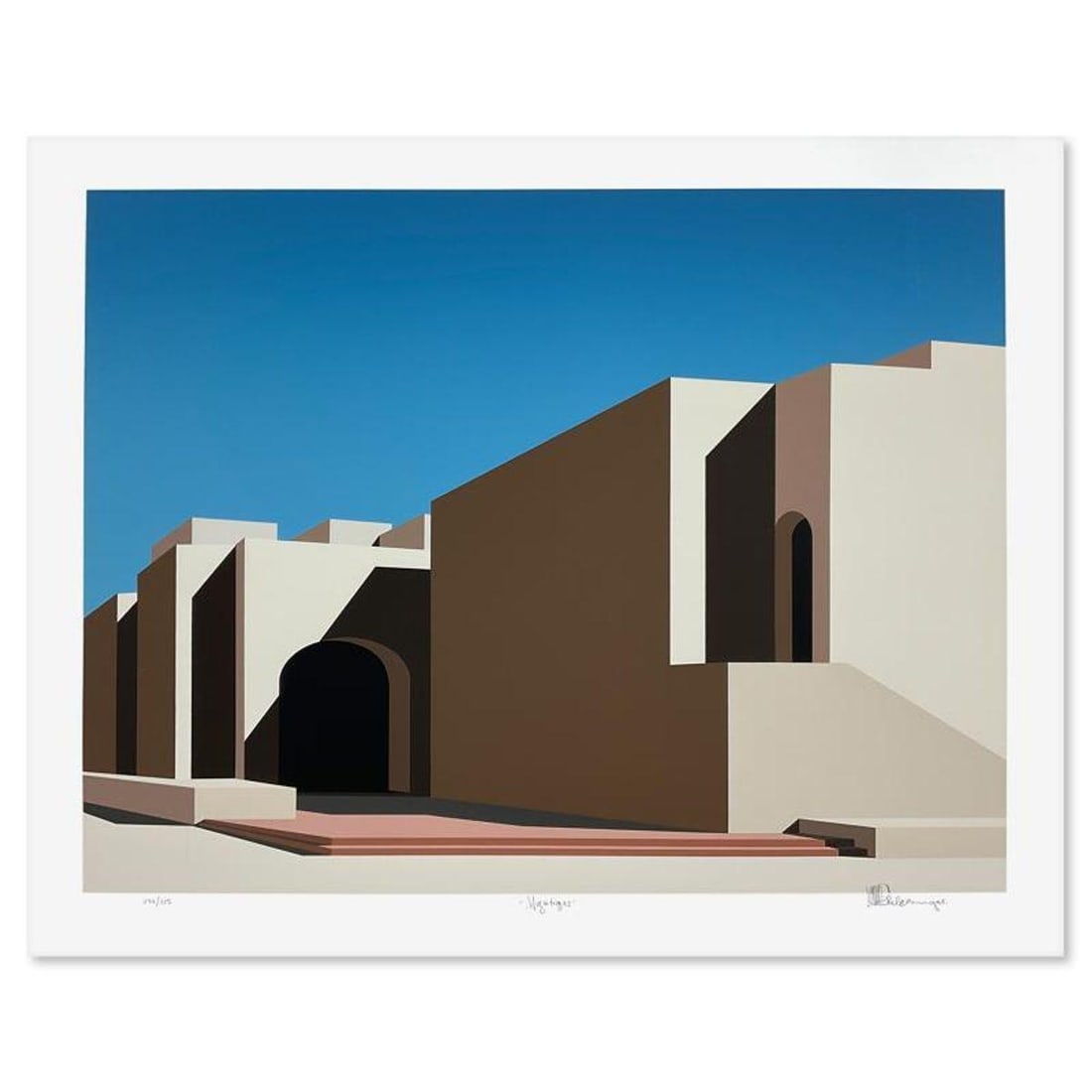 William Schlesinger (1915-2011), "Mystique" Limited Edition Serigraph, Numbered 274/275 and Hand: Mystique is a limited edition serigraph on paper by William Schlesinger (1915-2011), numbered 274/275 and hand signed by the artist. Includes Letter of Authenticity. Measures approx. 31" x 25.5" (bord