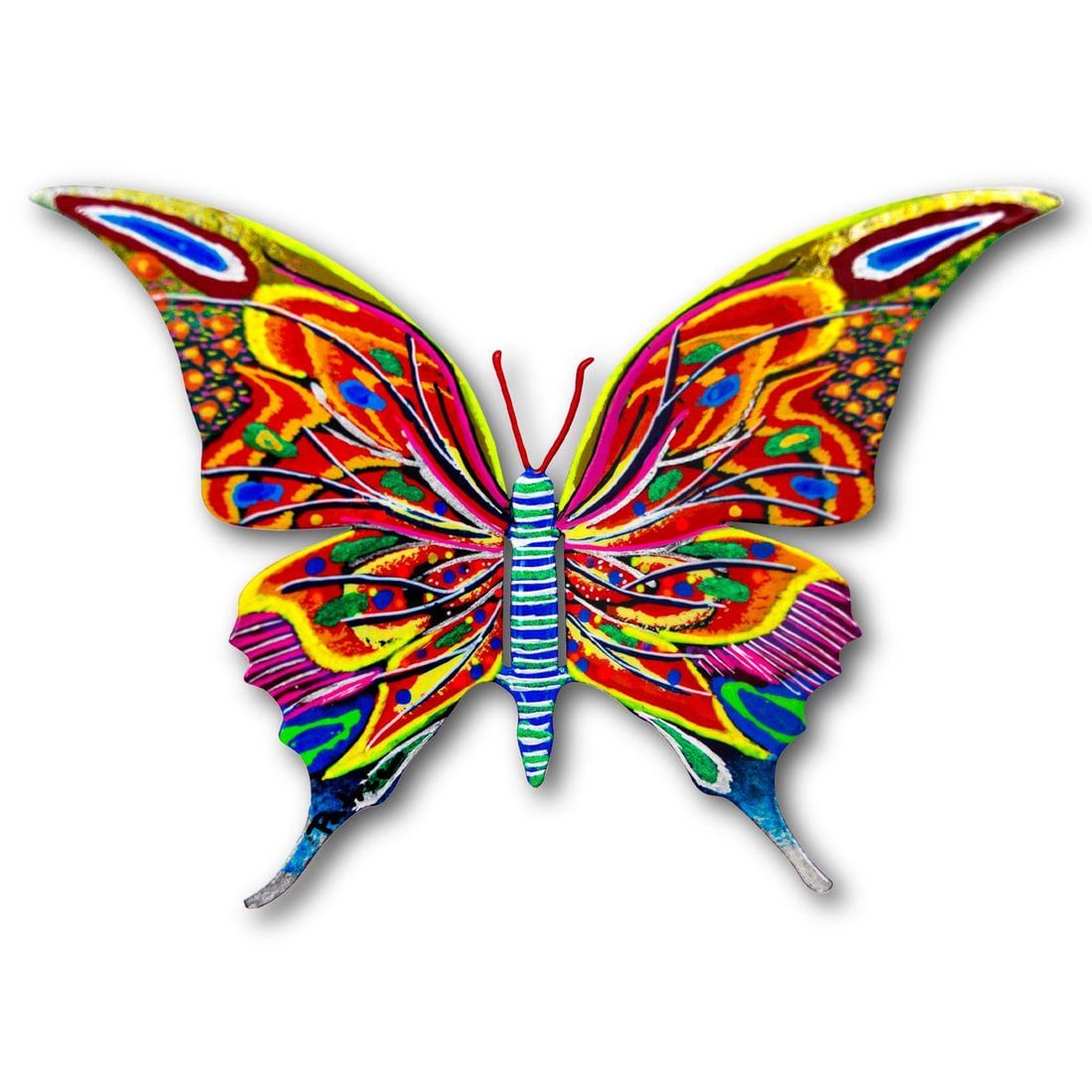 Patricia Govezensky- Original Painting on Cutout Steel "Butterfly" (1 of 2)