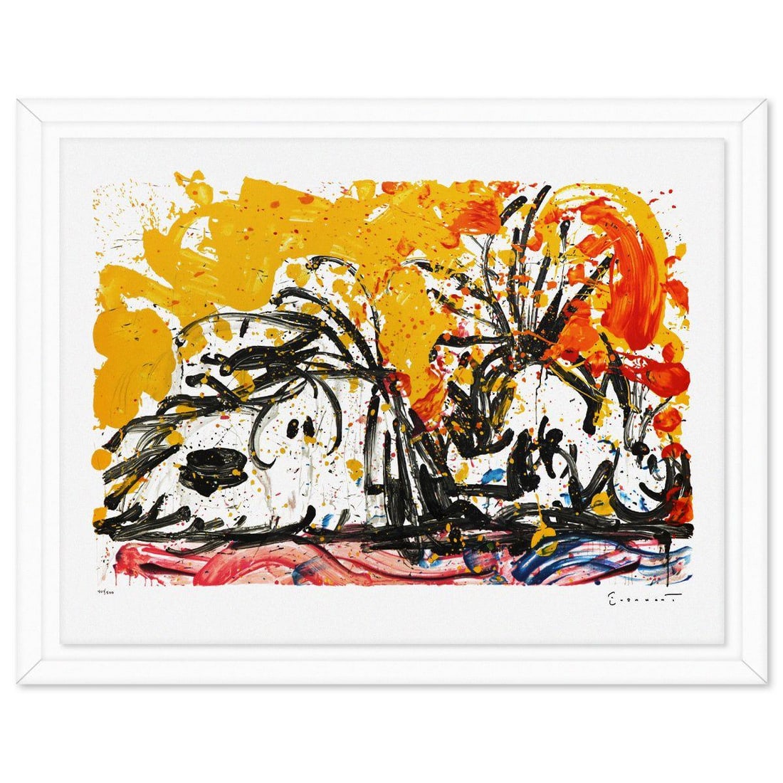 Tom Everhart- Hand Pulled Original Lithograph "Blow Dry" (1 of 3)