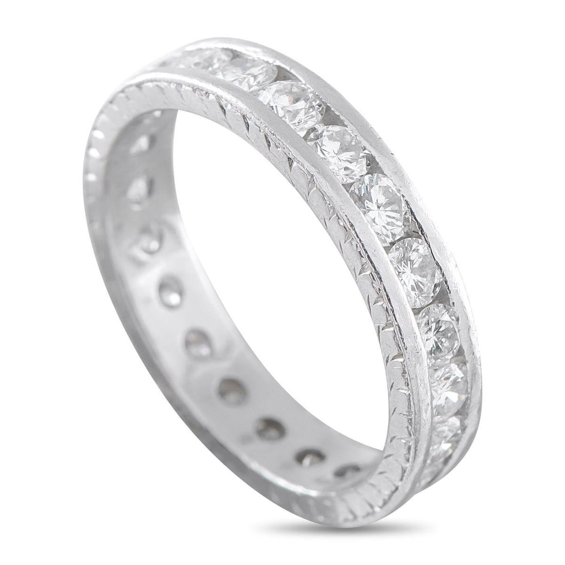 PLATINUM 1.0CT DIAMOND ETERNITY BAND RING (1 of 3)