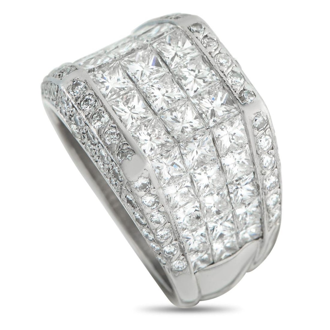 PLATINUM 3.07CT DIAMOND RING (1 of 4)