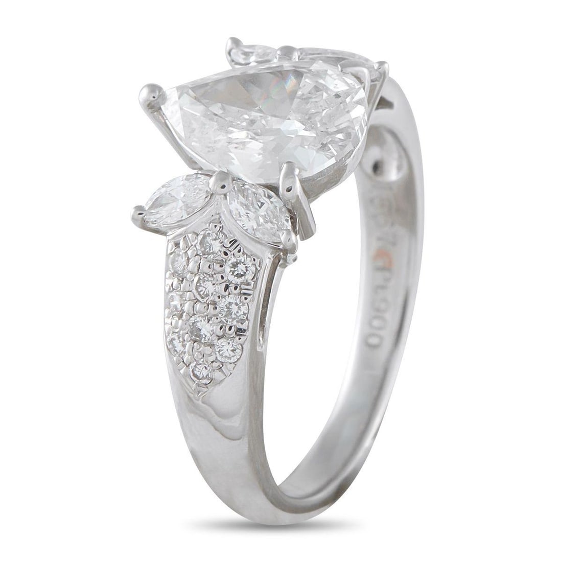 PLATINUM 2.01CT DIAMOND RING - 2