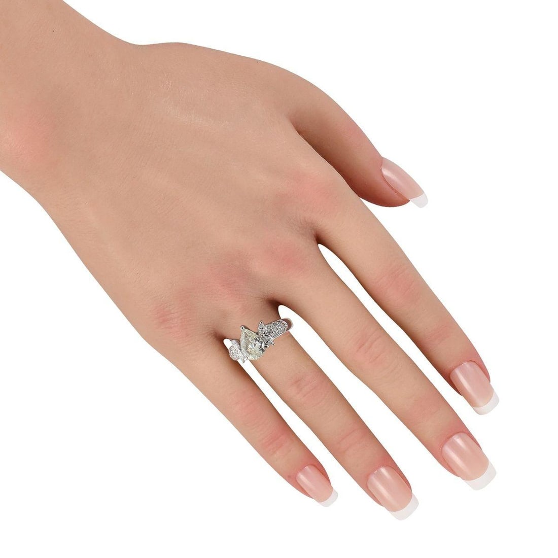 PLATINUM 2.01CT DIAMOND RING - 3