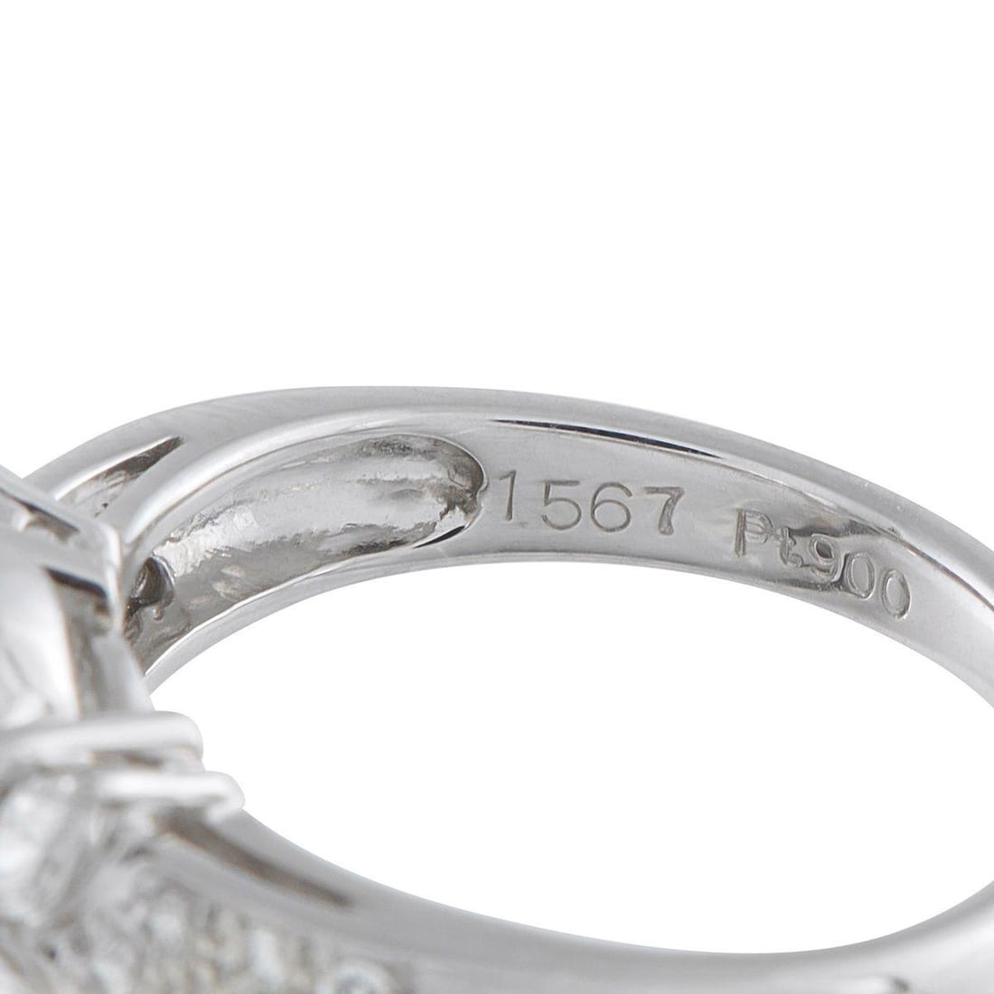 PLATINUM 2.01CT DIAMOND RING - 4