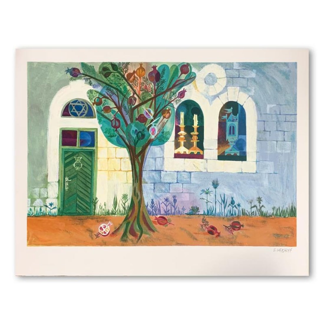 Eliezer Weishoff, Hand Signed Limited Edition Serigraph on Paper with Letter of Authenticity.: This is a limited edition serigraph on paper by Eliezer Weishoff, numbered and hand signed by the artist. Includes Letter of Authenticity. Measures approximately 18.5" x 28.5" (image). Reference#: