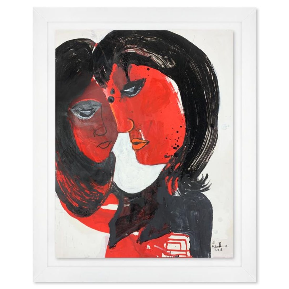 Jenik Cook, Framed Original Acrylic Painting, Hand Signed, Letter of Authenticity.: This is an original acrylic painting on paper by Jenik Cook. Hand signed by the artist, it includes Letter of Authenticity. This piece comes from the artist's personal collection. Measures