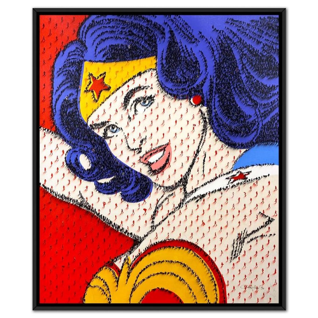Craig Alan, "Populus: Heroes Among Us" Framed Limited Edition on Canvas, Numbered and Hand Signed (1 of 2)