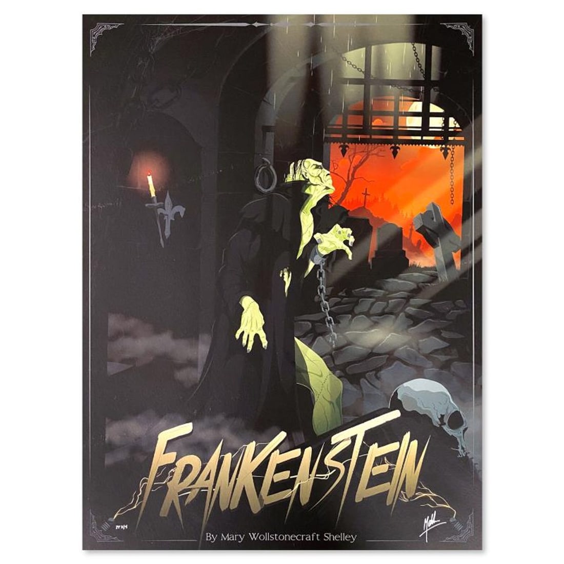 Mike Mahle, "Frankenstein" Limited Edition, PP Numbered 3/4 and Signed with Letter of Authenticity. (1 of 2)