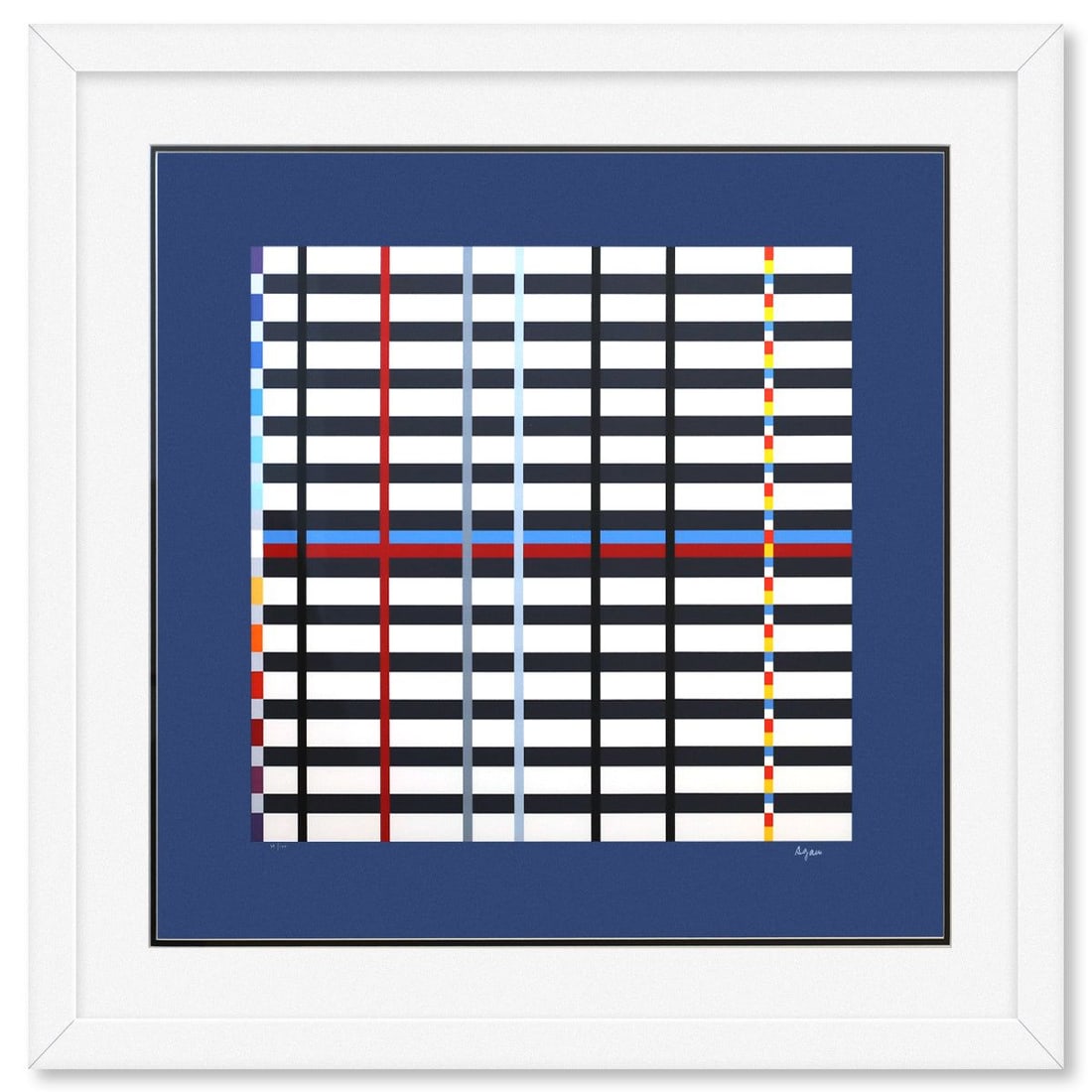 Yaacov Agam- Silkscreeen Serigraph "Homage to Mondrian" (1 of 2)