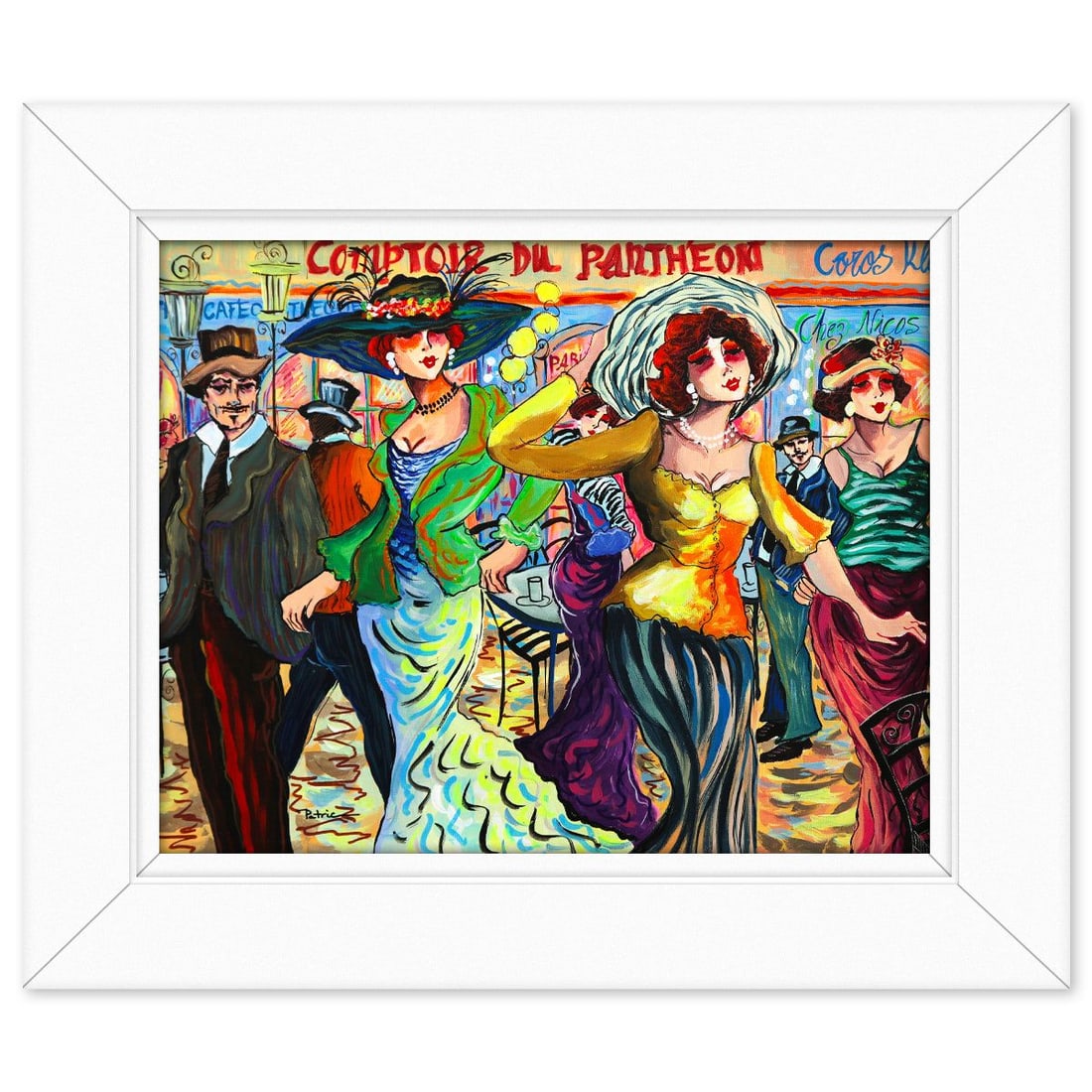 Patricia Govezensky- Original Acrylic on Canvas "Vivid Steps" (1 of 2)
