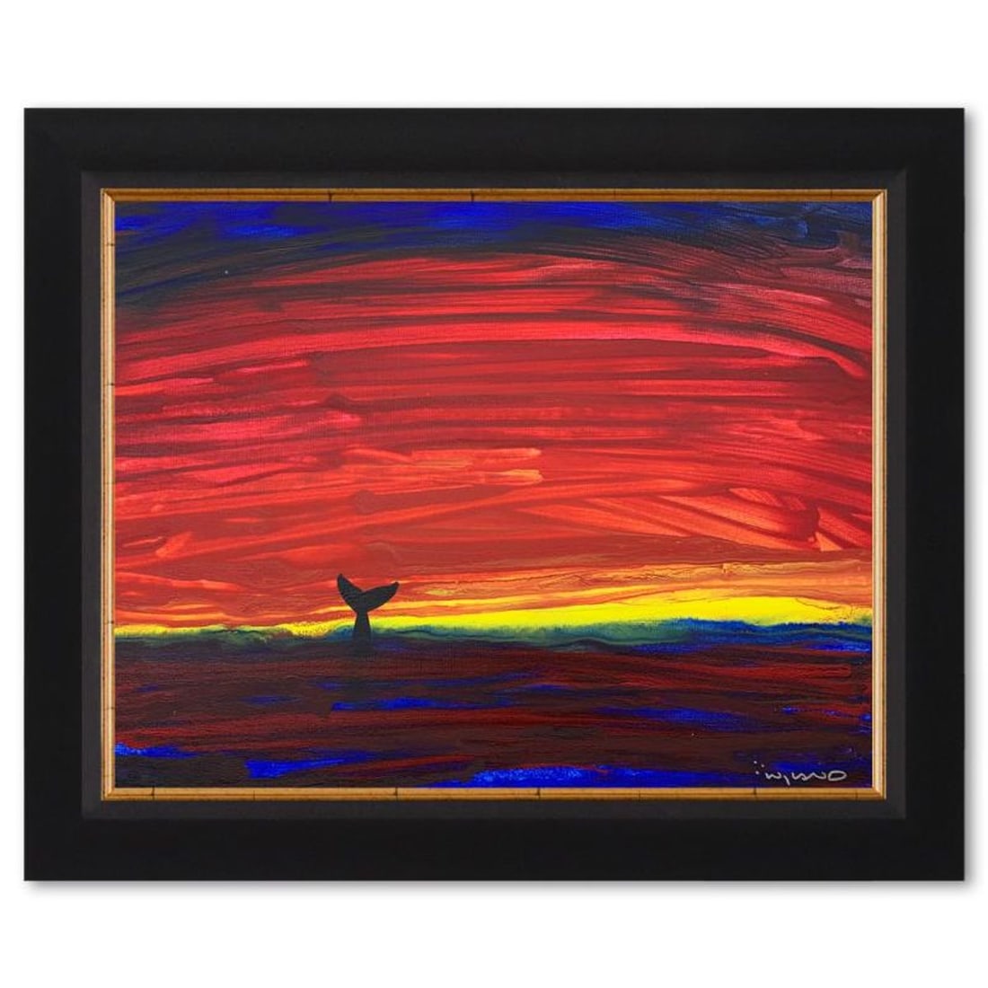 Wyland, Framed Original Painting on Canvas, Hand Signed by the artist and with a letter of (1 of 2)