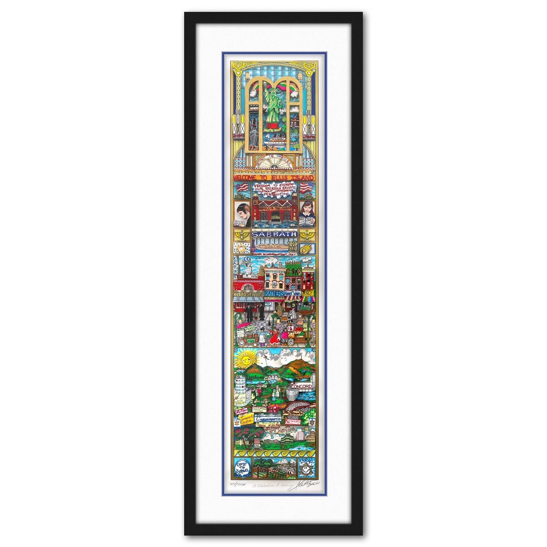 Charles Fazzino- 3D Construction Silkscreen Serigraph "A Celebration of Heritage" (1 of 2)