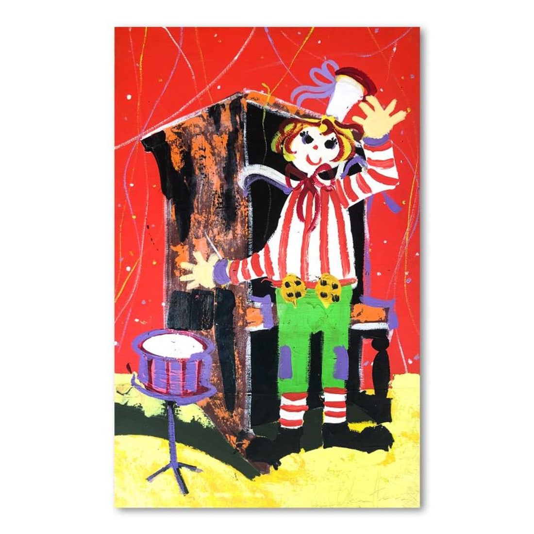 Paul Blaine Henrie (1932-1999), "Hold That Tiger" Hand Signed Original Painting on Canvas (48"x30"): Hold That Tiger is an original oil painting on stretched canvas by Paul Blaine Henrie (1932-1999). The piece is hand signed by the artist and comes with a letter of authenticity. Please note that due