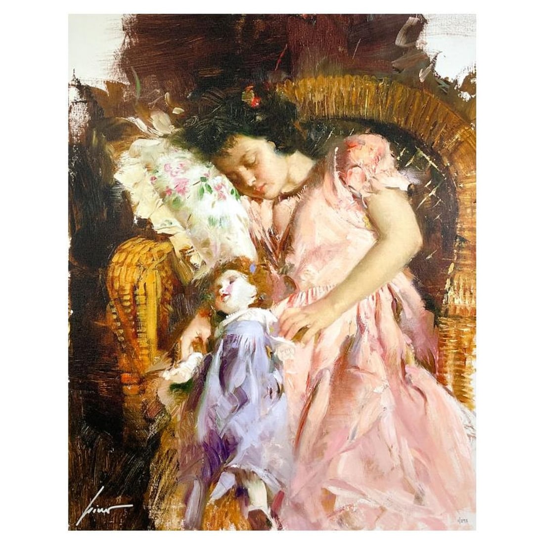 #1 in Edition - Pino (1939-2010), "Party Dreams" Limited Edition on Canvas, Numbered 1/295 and Hand (1 of 2)