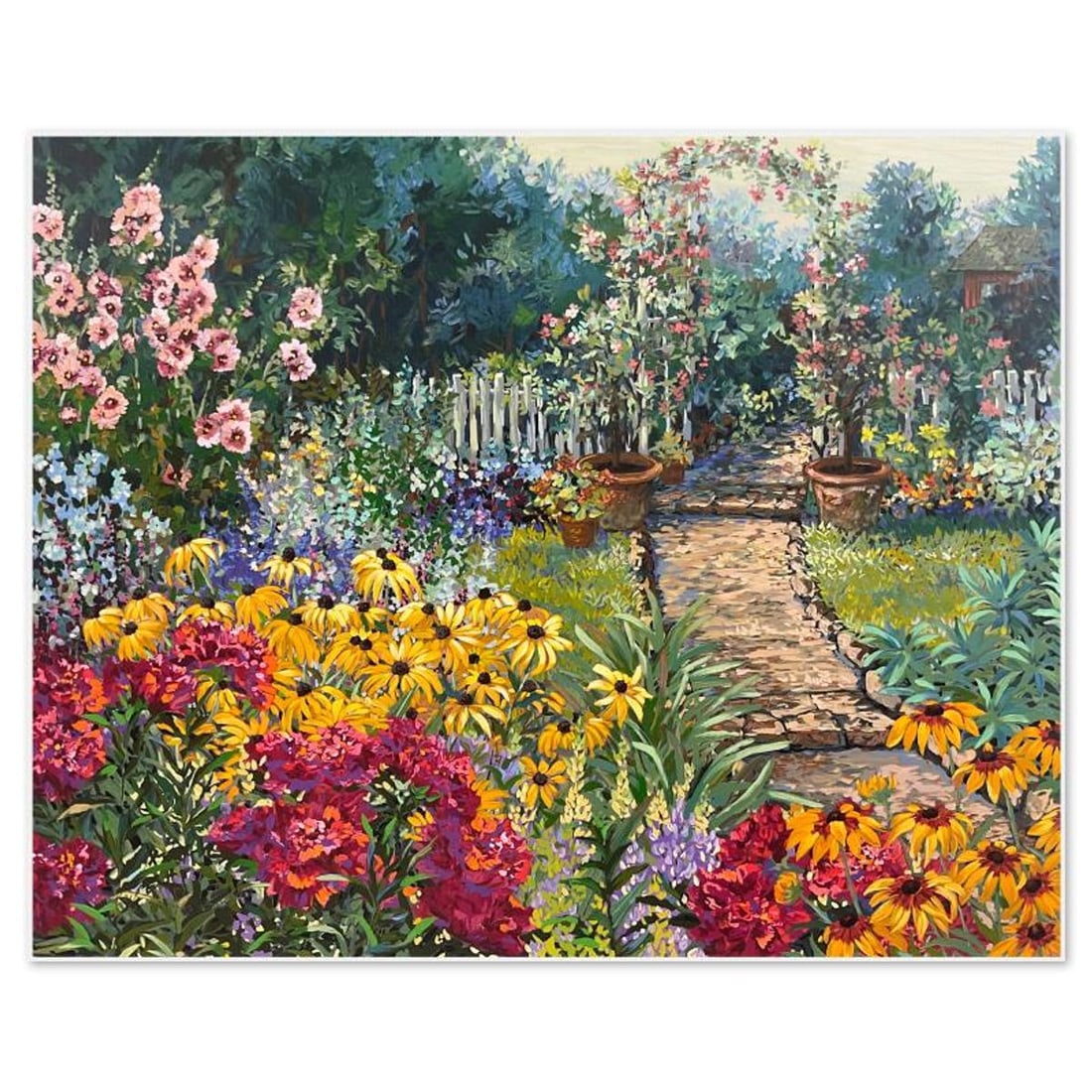 John Powell, "Cobblestone Arbor" Limited Edition Publisher's Proof on Canvas, Numbered 21/21 and (1 of 2)