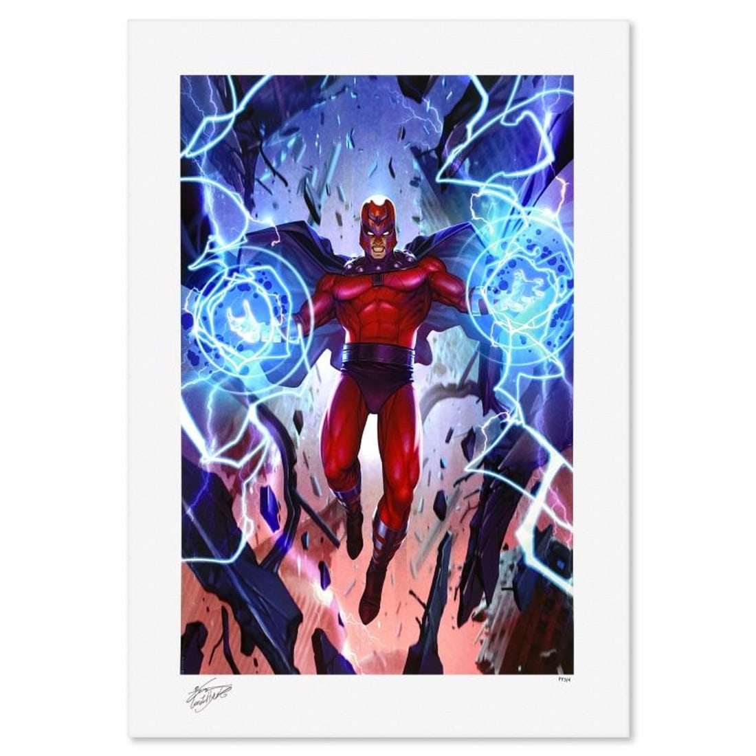 Marvel Comics & InHyuk Lee, "Magneto" Limited Edition, PP Numbered 3/4 and Signed with Letter of (1 of 2)