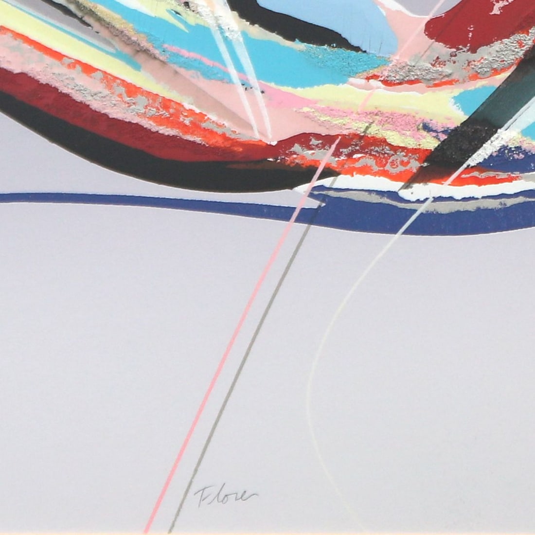 Elba Alvarez- Serigraph "Flow" - 3