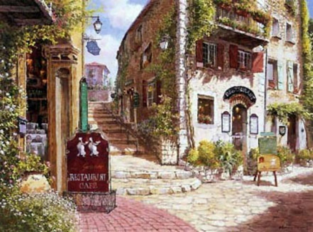 Sam Park- Hand Embellished Serigraph on Paper "Bella Franche" (1 of 1)