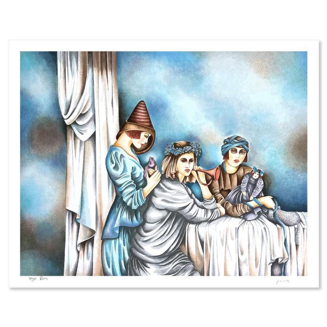 Haya Ran, Hand Signed, Numbered Limited Edition with Letter of Authenticity.: This is a limited edition on paper by Haya Ran. The piece comes hand signed by the artist, numbered, and with a letter of authenticity. Measures approximately 19.5" x 24.5". Reference#: 93302.