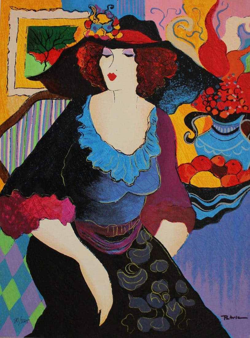 Patricia Govezensky- Original Serigraph on Paper "Amanda": Artist: Patricia Govezensky. Medium: Original Serigraph on Paper. Title: Amanda. Size: 19.5" x 14.5". Signature: Hand Signed by the Artist. Certificate of Authenticity: From the publisher.