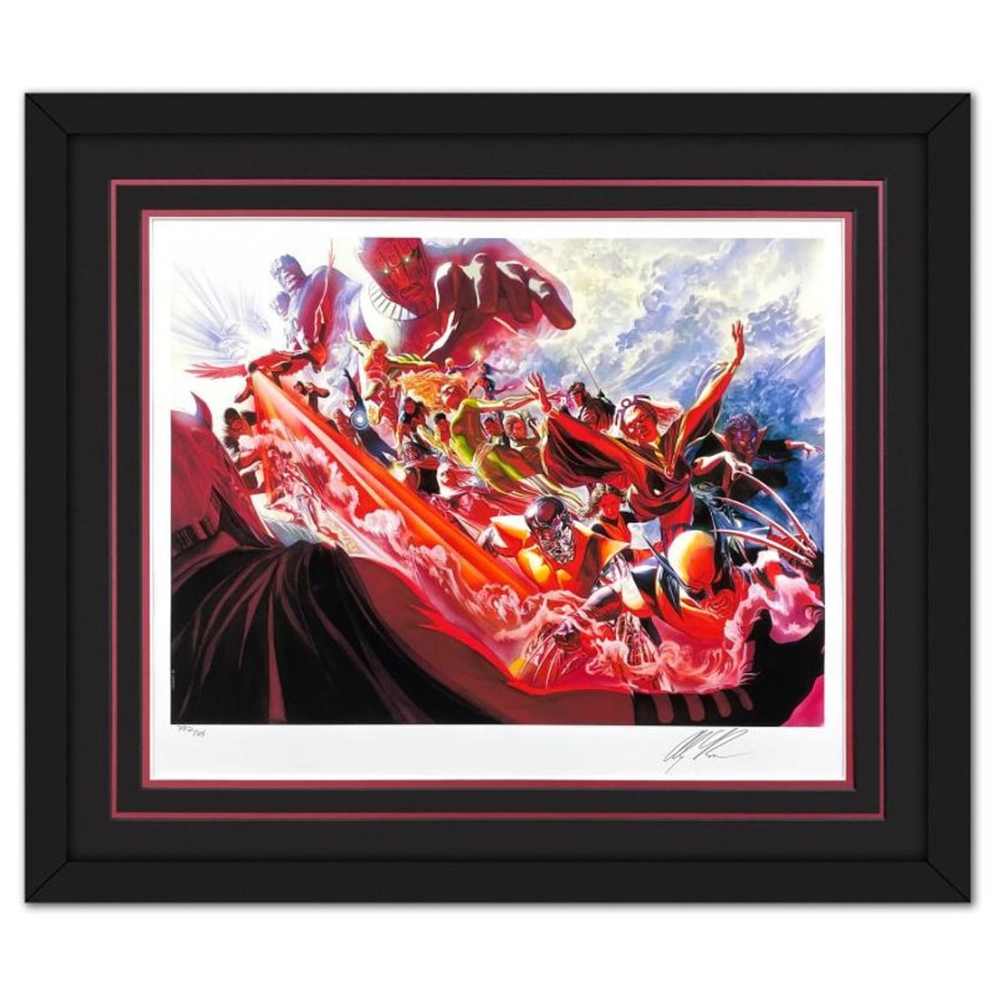 Marvel Comics & Alex Ross, "Evolution" Framed Limited Edition, PP Numbered 21/25 and Hand Signed (1 of 2)