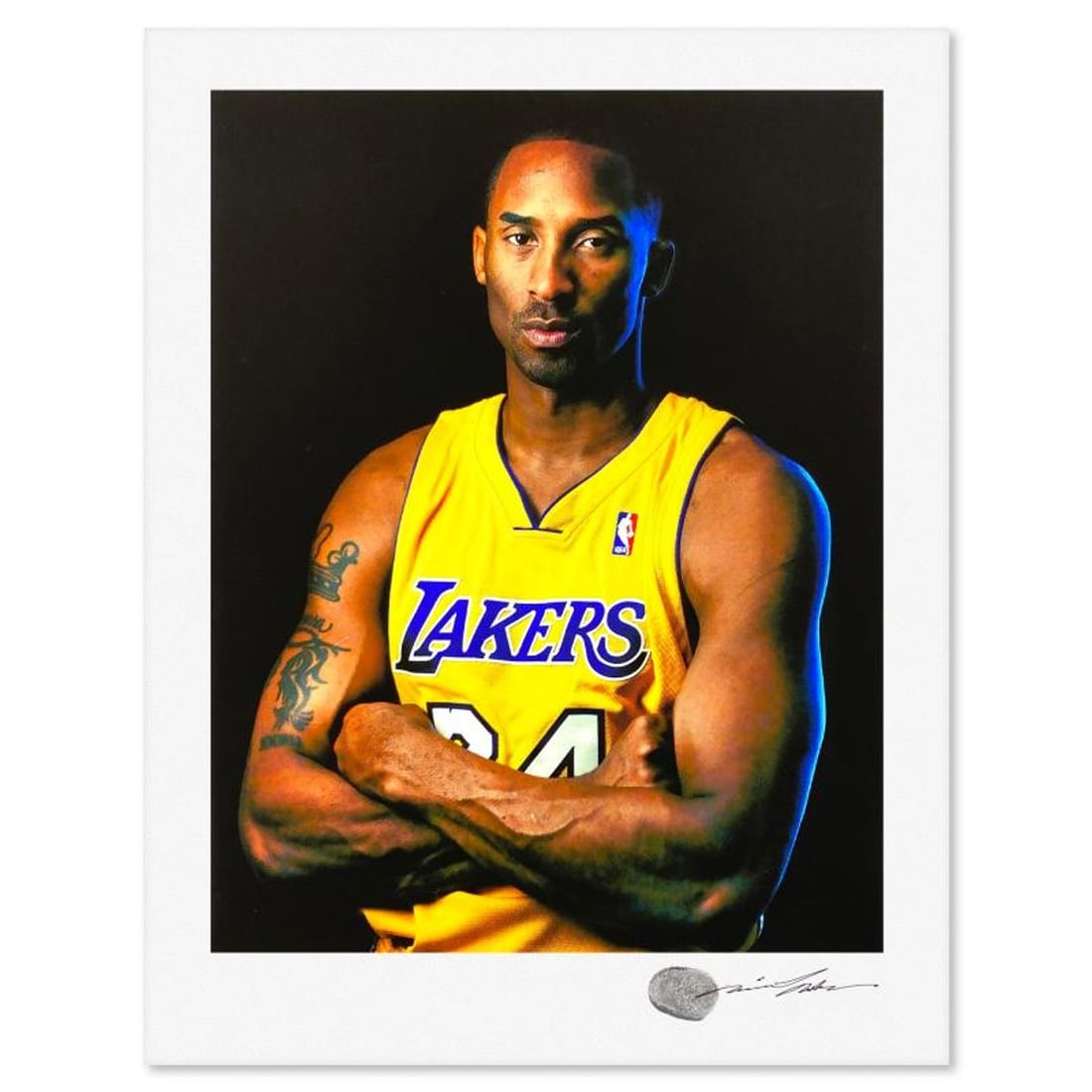 Michael Muller, "Kobe Bryant 24" Giclee, Signed with Letter of Authenticity.: Kobe Bryant 24 is a giclee on paper by Michael Muller, bearing the authorized signature of the artist. Includes Letter of Authenticity. Measures approx. 14" x 11" (image).