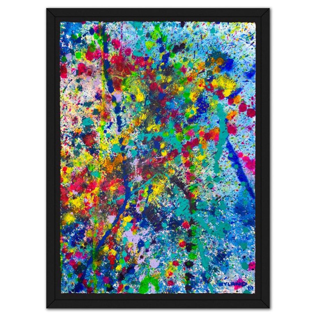 Wyland, Framed Original Watercolor Painting, Hand Signed with Letter of Authenticity.: This is an original watercolor painting on paper by Wyland, hand signed by the artist. This piece comes custom framed. Includes Letter of Authenticity. Measures approx. 48" x 34" (frame), 40" x 26" (i