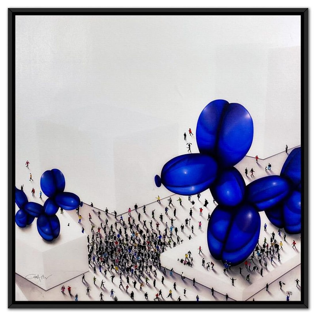 Craig Alan, "Populus: The Underdog" Framed, Hand Signed Limited Edition Canvas with Letter of (1 of 1)