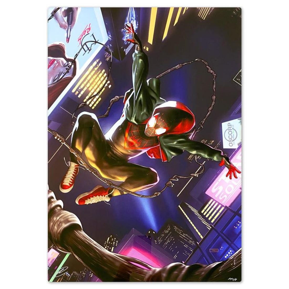 Marvel Comics & Taurin Clarke, "Miles Morales: Spider-Man" Limited Edition on Aluminum, PP Numbered (1 of 2)